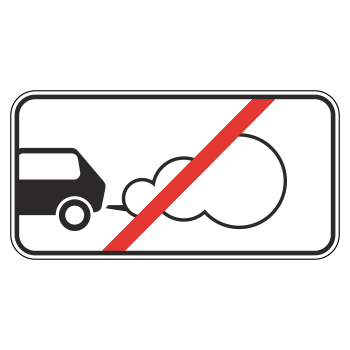 Дорожный знак 8.7 «Стоянка с неработающим двигателем» (металл 0,8 мм, I типоразмер: 300х600 мм, С/О пленка: тип А инженерная)